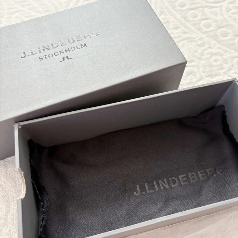J.Lindeberg Leo Round Sunglasses, Charcoal‎